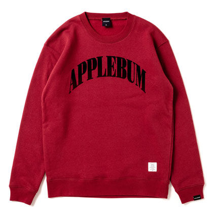APPLEBUM-GRADATION-LOGO-CREW-SWEAT-BURGUNDY-BLOG1