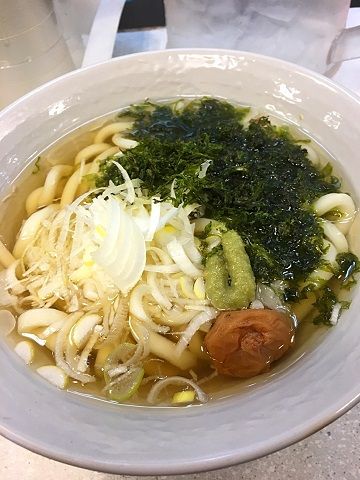 あじさい茶屋の海苔梅うどん@浜松町駅