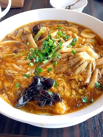 白碗竹快樓の牡蠣ときのこのダールー麺@赤坂