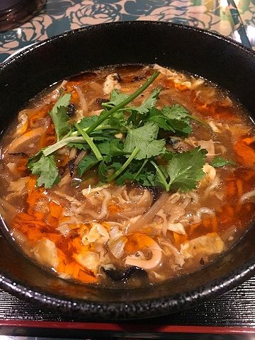 アメミヤサンラーの黒酸辣湯麺@赤坂