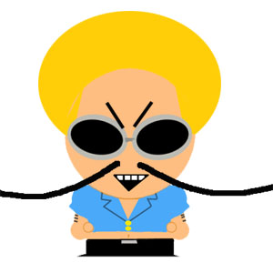 月曜だから安価でサウスパーク風に描く。