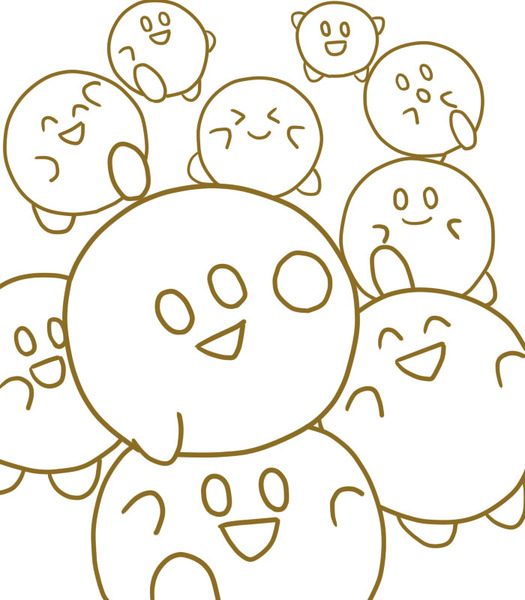 カービィ線画