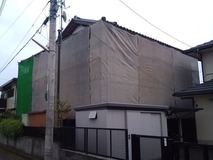 足場架け完了