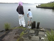 仕掛け回収