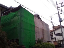 足場架け完了