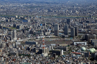 東京スカイツリーから見た南千住