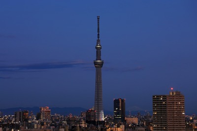 夜明けの東京スカイツリー