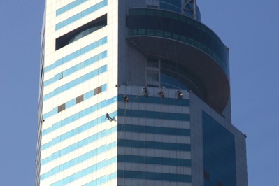「Hung Cheong Plaza」の窓拭き