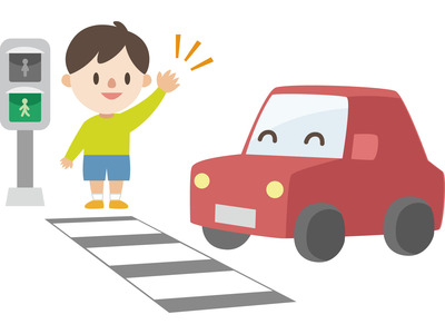 車運転ワイ「…ﾋﾟﾀｯ」(停止)横断歩道ガキ「…ﾍﾟｺﾘ｣ﾀﾀﾀｯ←これｗｗ 	