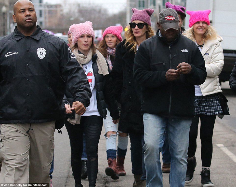 Image result for Women's Marchers armed security guards