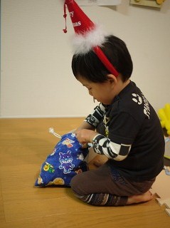 荷造りサンタ
