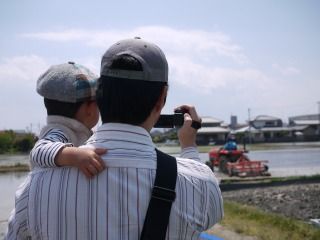 トラクター!