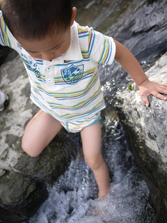川遊び