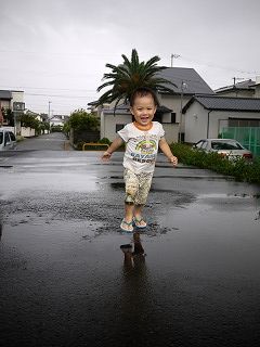 水たまりダッシュ2
