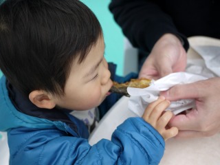 ニジマスがぶり