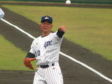 守備につく加藤秀