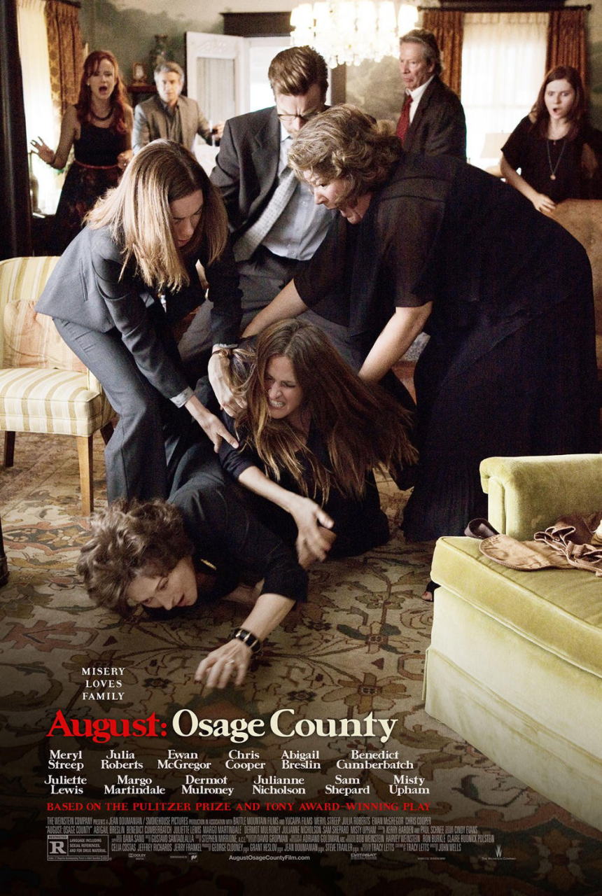 映画『８月の家族たち　(2013) AUGUST: OSAGE COUNTY』ポスター（１）
▼ポスター画像クリックで拡大します。