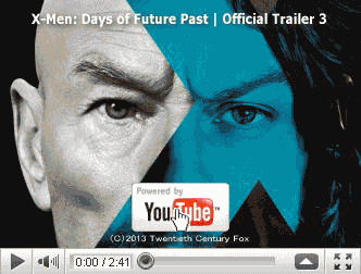 ※クリックでYouTube『Ｘ-ＭＥＮ：フューチャー＆パスト X-MEN: DAYS OF FUTURE PAST』予告編へ