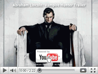※クリックでYouTube『リンカーン／秘密の書 ABRAHAM LINCOLN: VAMPIRE HUNTER』予告編へ