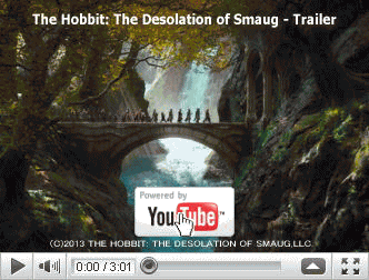※クリックでYouTube『ホビット　竜に奪われた王国 THE HOBBIT: THE DESOLATION OF SMAUG』予告編へ