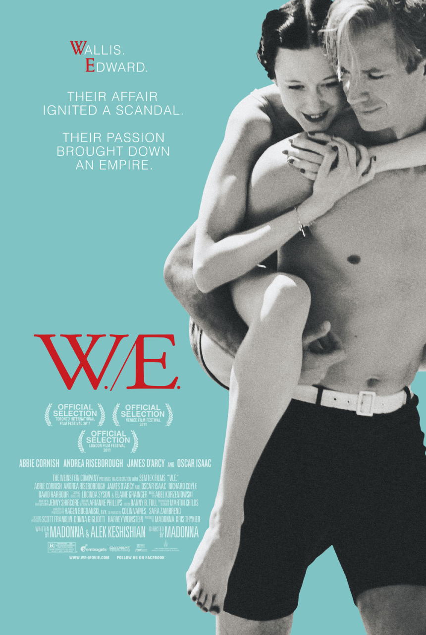 映画『ウォリスとエドワード　英国王冠をかけた恋 W.E.』ポスター（１）
▼ポスター画像クリックで拡大します。