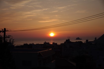 朝日が見えたっ!