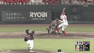 菊池「振り逃げやんけ！走ったろ！」