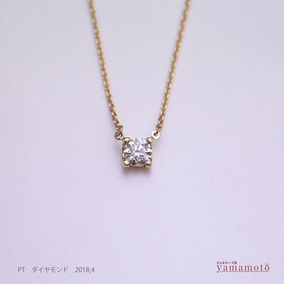 K18 dia pendant 180428