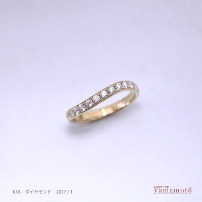 K18 dia ring 171111