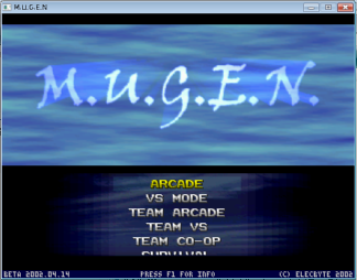 2d格闘ゲーム Mugen Plus ダウンロード法 メニューの説明 Pc Game活用 Bracknote