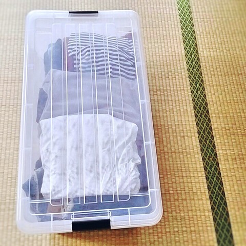 断捨離したい衣装ケースの中の服