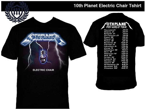 10th Planet Tシャツ Electric Chair 黒