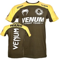 T-shirt Venum Team Wanderlei Green Yellow2
