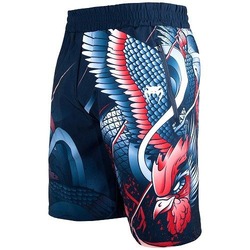 Rooster Fitness Shorts navy orange 1