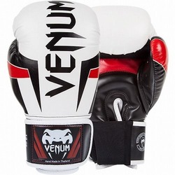 Glove Elite Wt Bk Red1