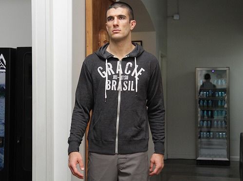 French Terry Zip Hoodie Chacoal3