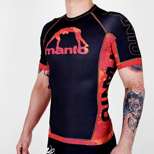 short sleeve rashguard LAVA black3