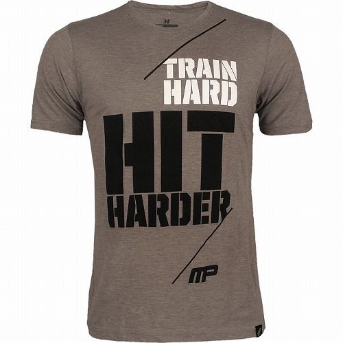 Hard Hit Harder Shirt Gray1