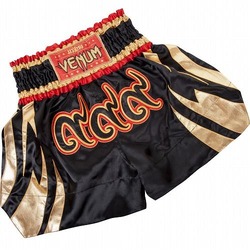 999 Muay Thai shorts  Black Gold 1