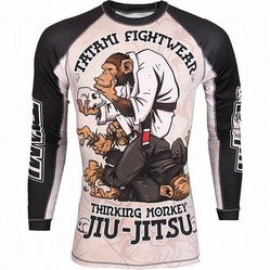 Tatami The Thinker Jiu-Jitsu Monkey Longsleeve Rashguard1