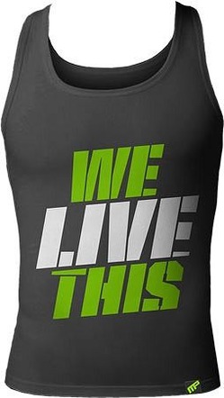 We Live This Tank Gray1