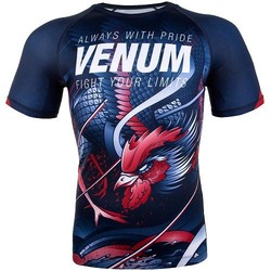 Rooster Rashguard SS navy orange 1