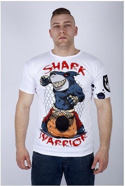 ATHLETIC TEE SHARK WARRIOR 1a