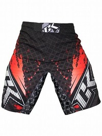 Shorts Stained S2 BK Red3