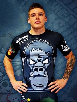 Gorilla Fight Rashguard Grey 1