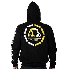 MANTO hoodie full zip OCTAGON black3