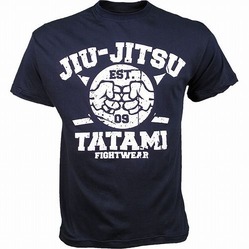 Tee Knuckles Jiujitsu Navy1