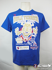 BULL TERRIER Tシャツ 関根秀樹withクレベル・コイケモデル 青