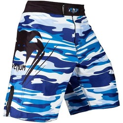 Wave Camo Fightshorts blue1