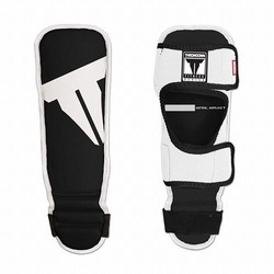 Youth Shin In Step Guards Black White